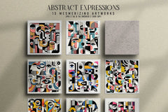 Abstract Expressions - Wall Art - CraftNest - Digital Crafting and Art