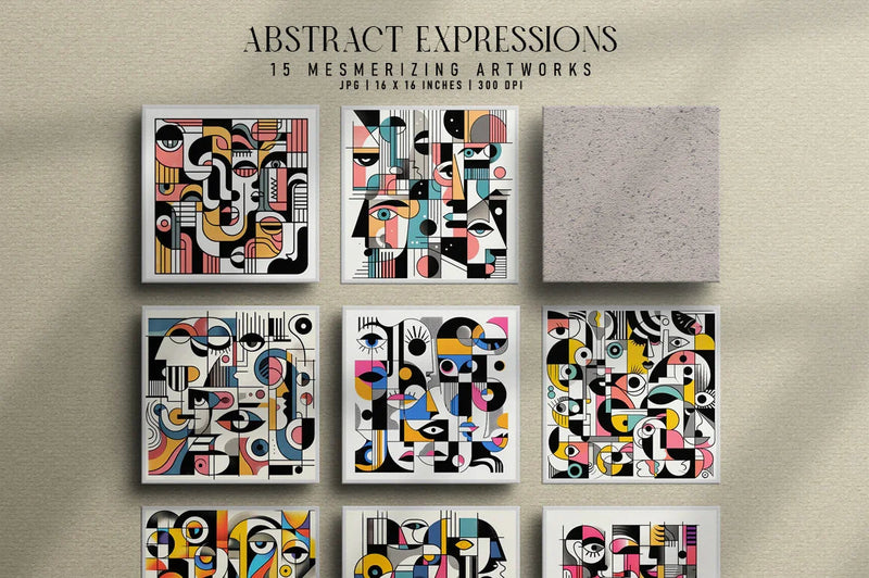 Abstract Expressions - Wall Art - CraftNest - Digital Crafting and Art