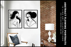 Abstract Flowing Portraits - Women - CraftNest - Digital Crafting and Art