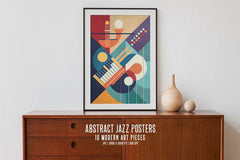 Abstract Jazz Posters - Wall Art - CraftNest - Digital Crafting and Art