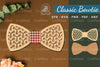 Abstract Pattern Laser Cut Bowtie Clipart Bundle