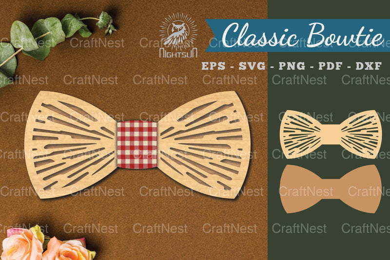 Abstract Pattern Laser Cut Bowtie Clipart Bundle - CraftNest - Digital Crafting and Art