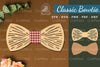 Abstract Pattern Laser Cut Bowtie Clipart Bundle