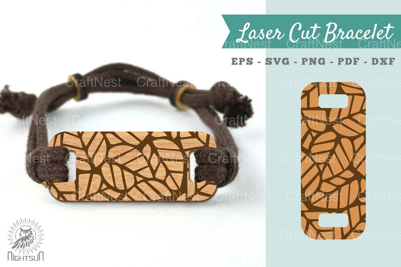 Abstract Pattern Laser Cut Bracelet Design Bundle - CraftNest - Digital Crafting and Art