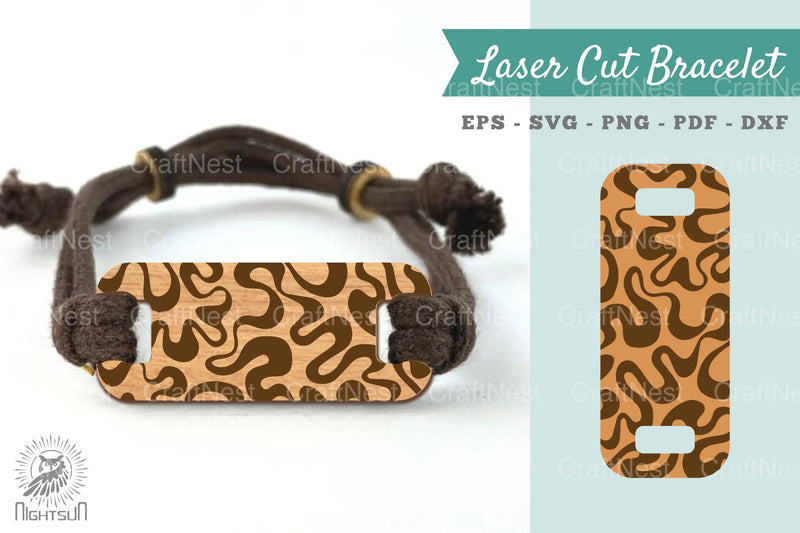 Abstract Pattern Laser Cut Bracelet SVG Design Bundle - CraftNest - Digital Crafting and Art