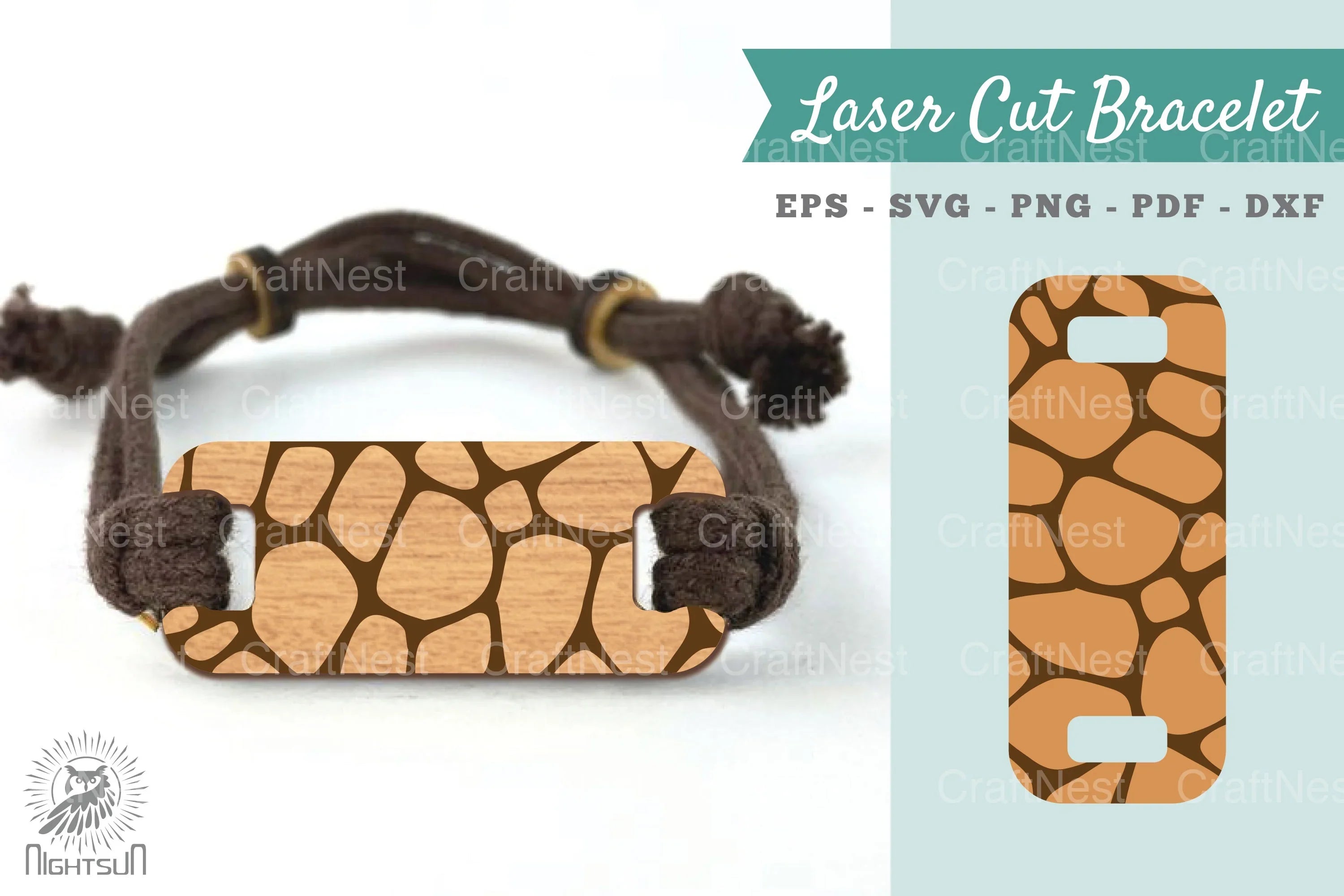 Abstract Pattern Laser Cut Bracelet SVG Design Bundle - CraftNest - Digital Crafting and Art