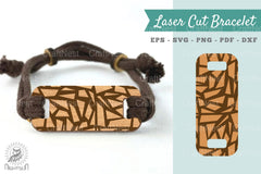 Abstract Pattern Laser Cut Bracelet Design Bundle - CraftNest - Digital Crafting and Art