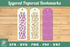 Abstract Pattern Layered Papercut Bookmarks Clipart Bundle