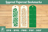 Abstract Pattern Layered Papercut Bookmarks Clipart Bundle