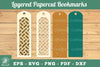 Abstract Pattern Layered Papercut Bookmarks Clipart Bundle