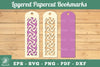 Abstract Pattern Layered Papercut Bookmarks Clipart Bundle