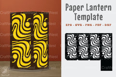 Abstract Pattern Paper Lantern Template Bundle - CraftNest - Digital Crafting and Art