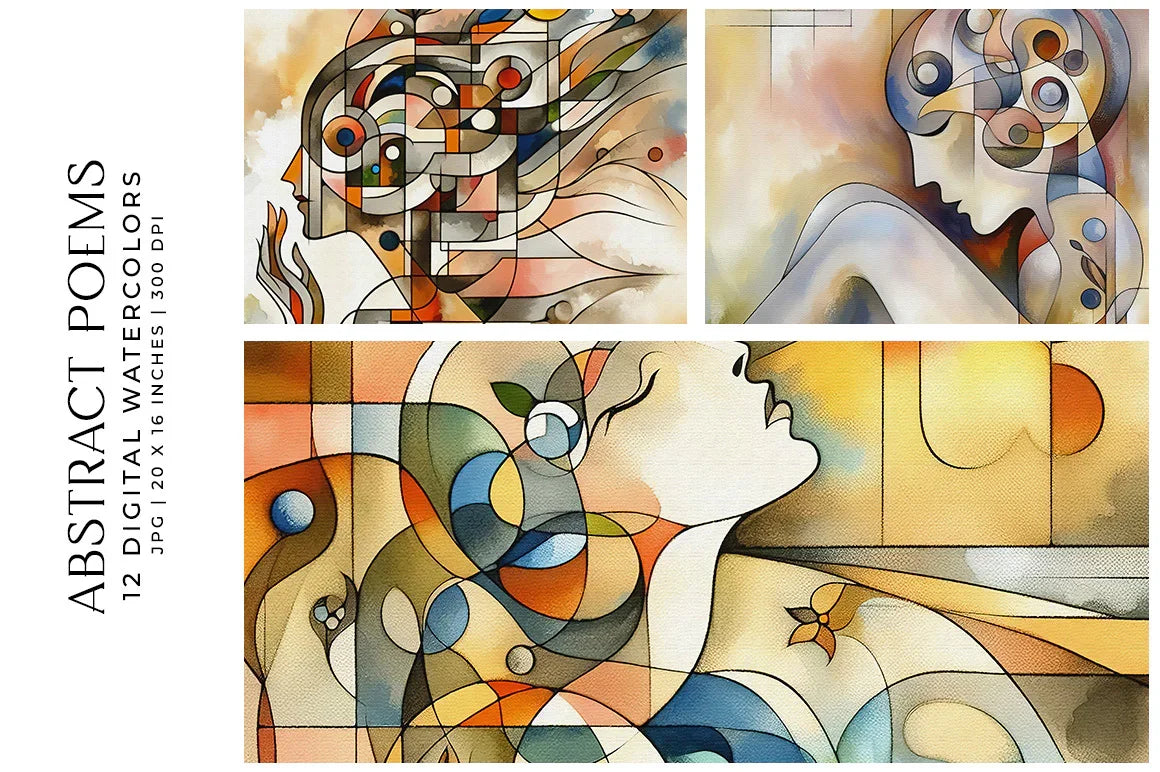 Abstract Poems - Wall Art - CraftNest - Digital Crafting and Art