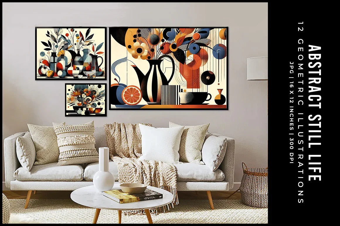 Abstract Still Life Illustrations - Wall Art - CraftNest - Digital Crafting and Art