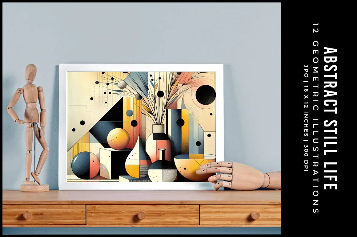 Abstract Still Life Illustrations - Wall Art - CraftNest - Digital Crafting and Art