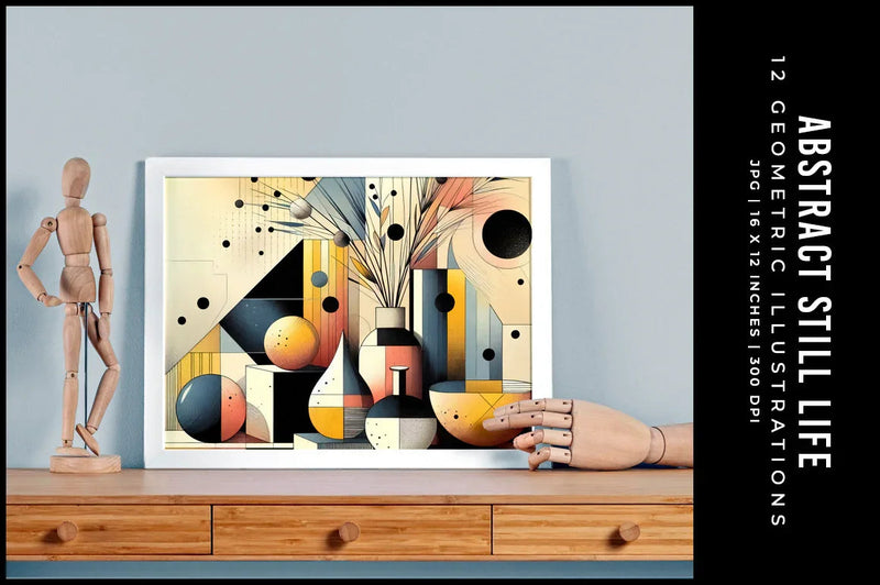 Abstract Still Life Illustrations - Wall Art - CraftNest - Digital Crafting and Art
