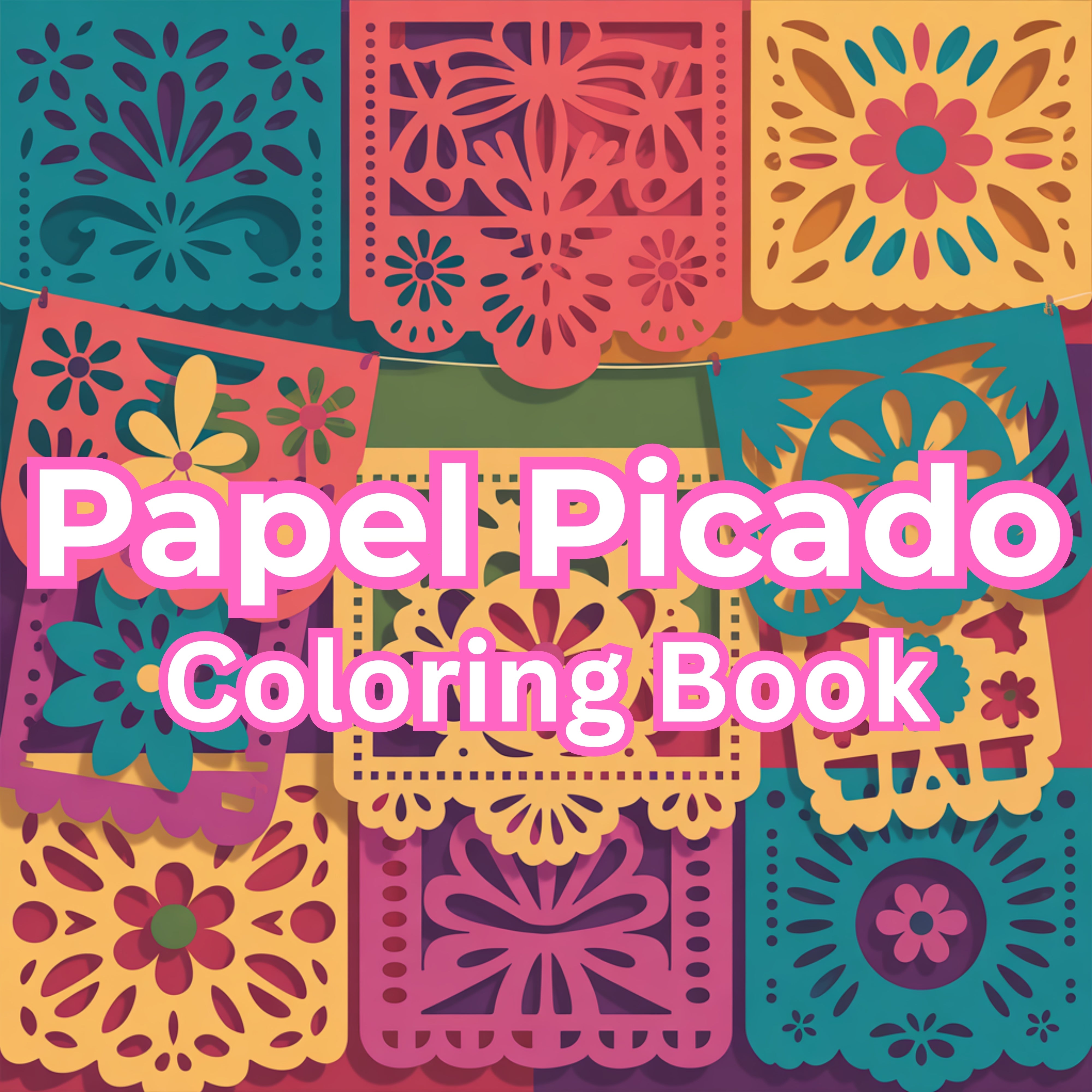 Papel Picado Coloring Books Bundle