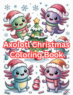 Axolotl Christmas Coloring Book Bundle - CraftNest - Digital Crafting and Art