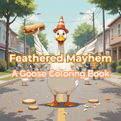 Feathered Mayhem: Goose Coloring Book Bundle
