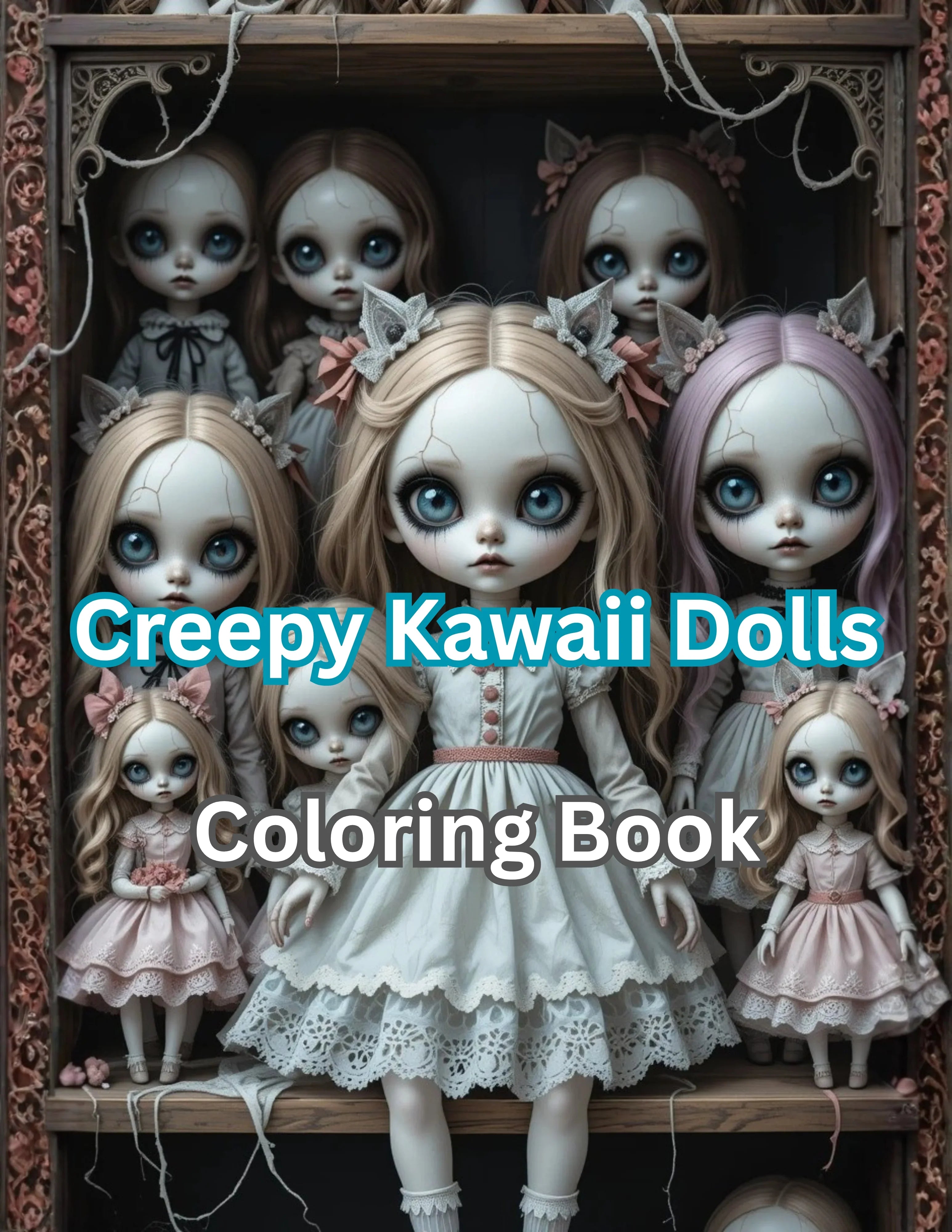 Creepy Kawaii Doll Coloring Book Bundle - CraftNest - Digital Crafting and Art