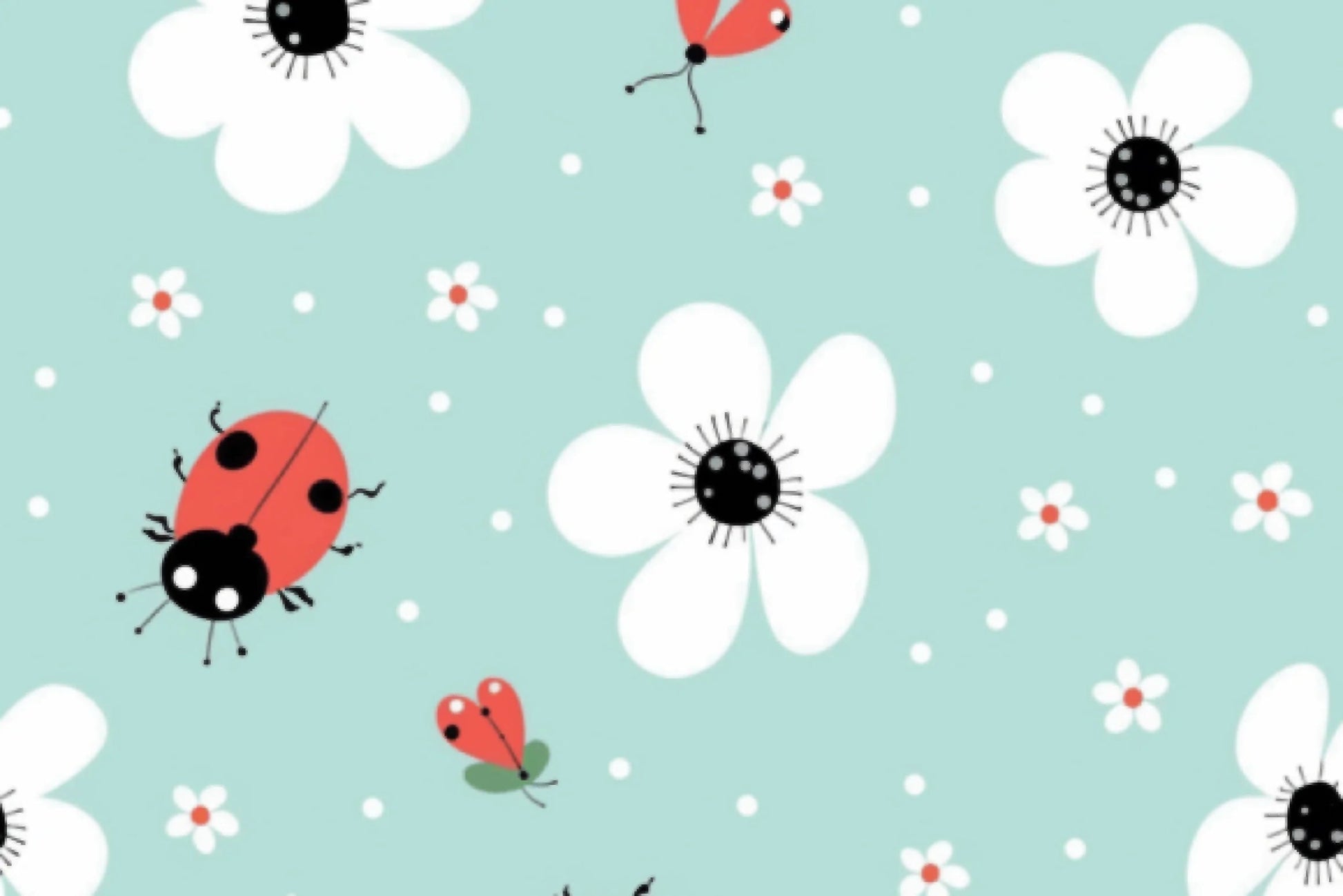 Adorable Ladybug Seamless Digital Paper - CraftNest - Digital Crafting and Art