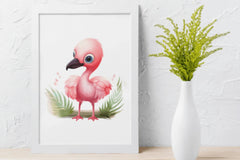 Adorable Summer Flamingo Clipart Bundle - CraftNest - Digital Crafting and Art