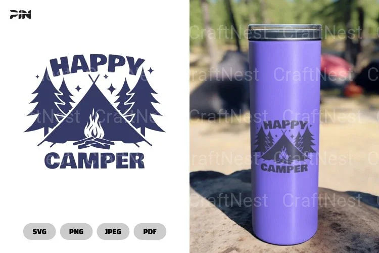 Happy Camper Adventure SVG Bundle - CraftNest - Digital Crafting and Art
