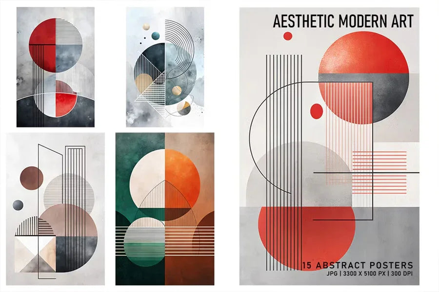 Aesthetic Modern Art - Wall Art - CraftNest - Digital Crafting and Art
