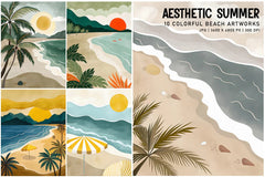 Aesthetic Summer - Wall Art - CraftNest - Digital Crafting and Art