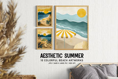Aesthetic Summer - Wall Art - CraftNest - Digital Crafting and Art