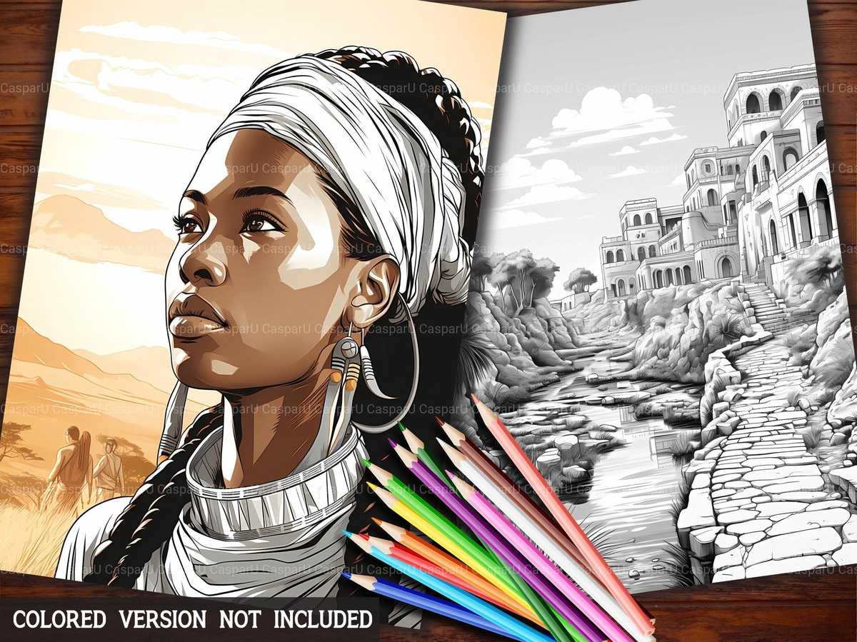 Africa Coloring Books - CraftNest