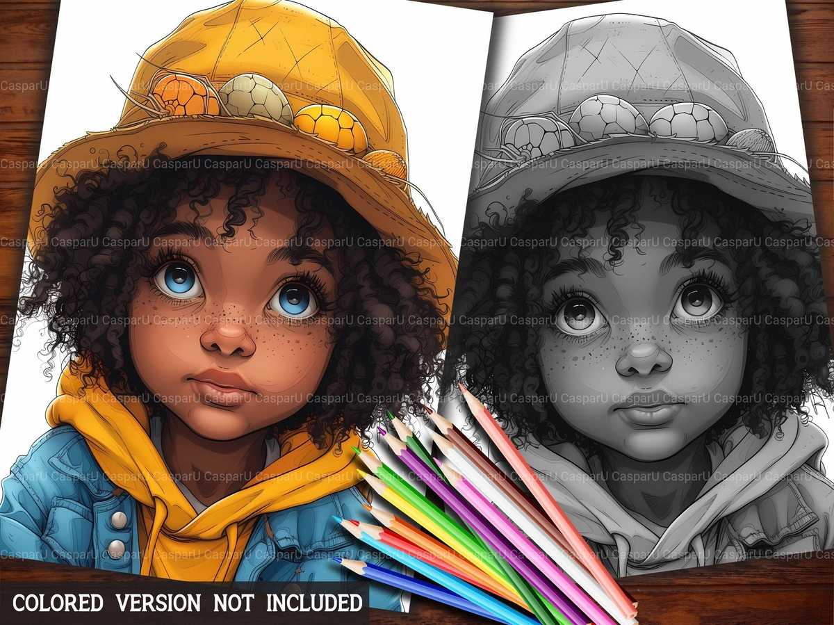 Afro-American Easter Coloring Books - CraftNest