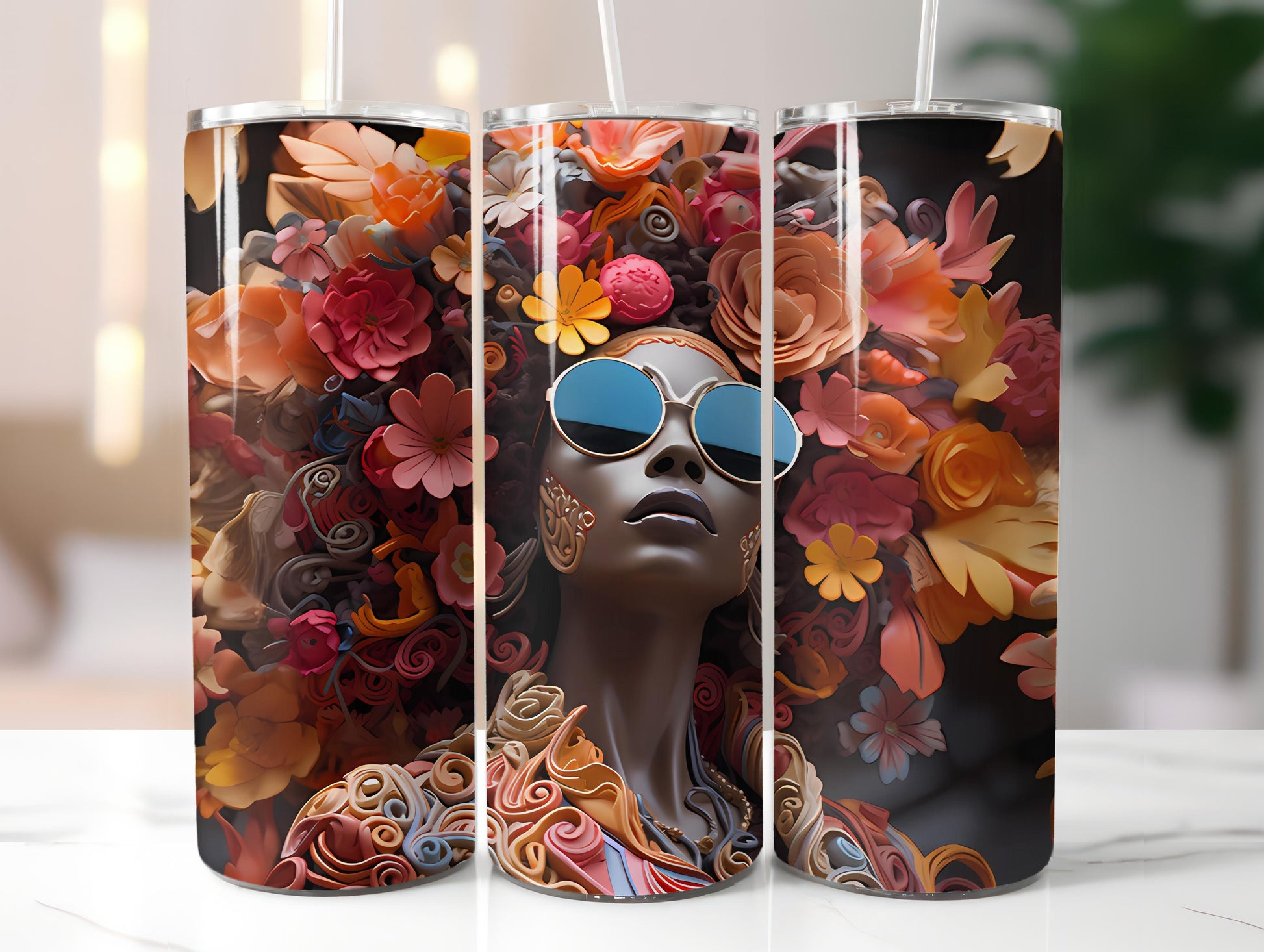 Afro-American Spring 4 Tumbler Wrap - CraftNest