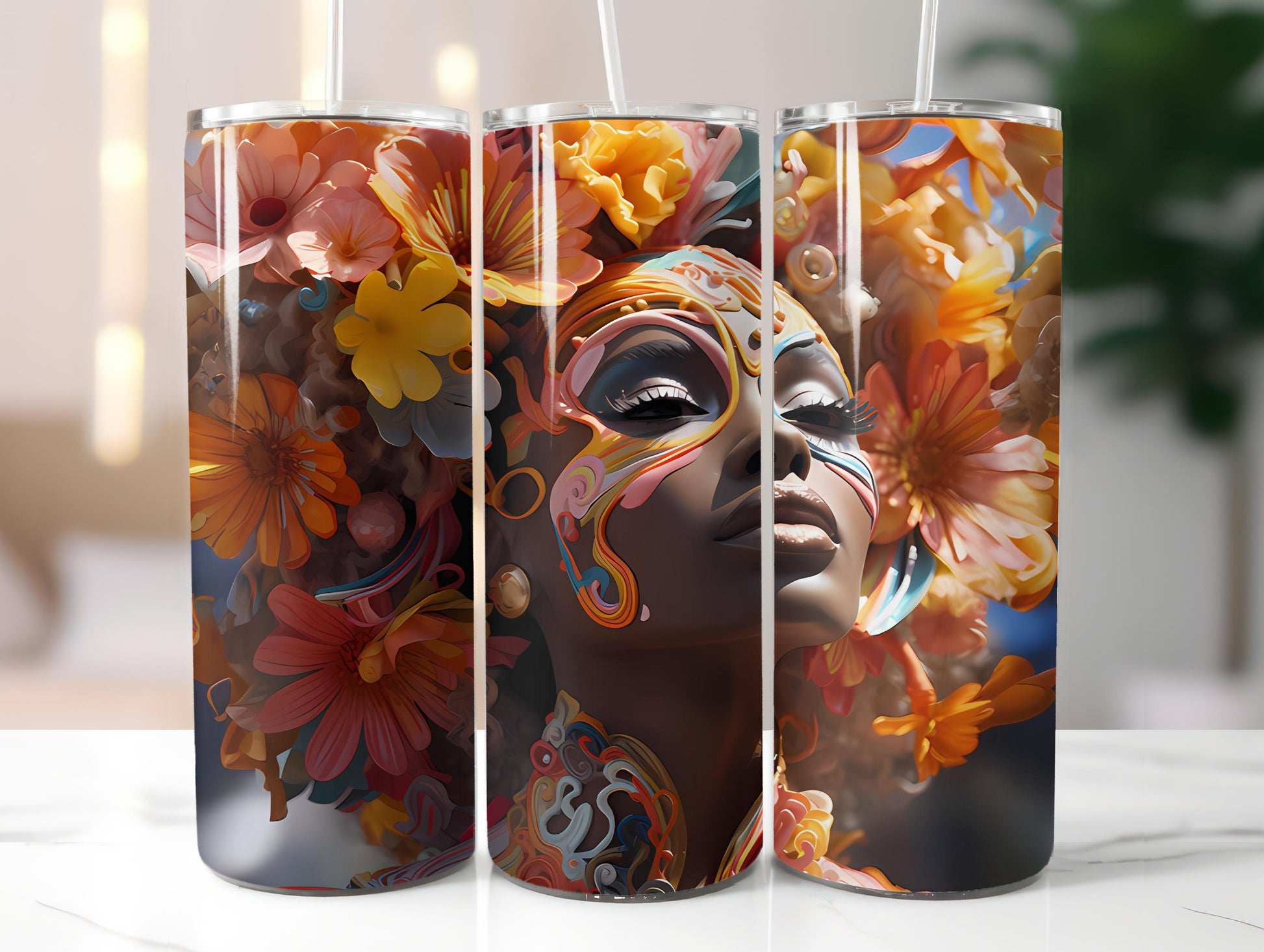 Afro-American Spring 2 Tumbler Wrap - CraftNest