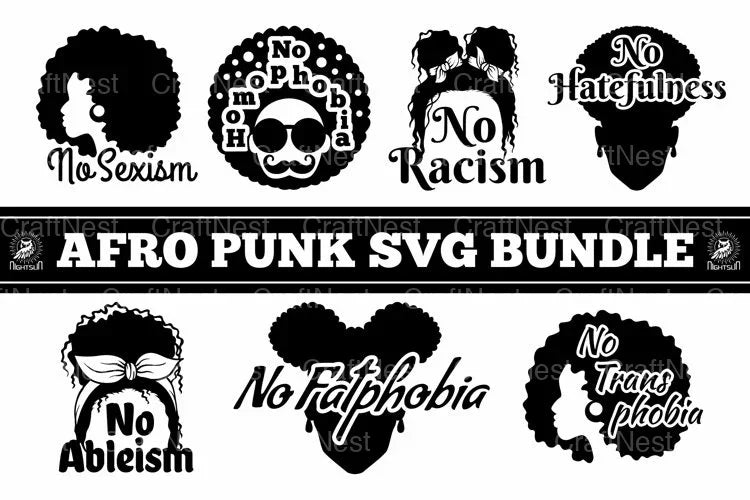 Afro Punk SVG Bundle - CraftNest - Digital Crafting and Art