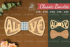 Alive Laser Cut Bowtie Clipart Bundle