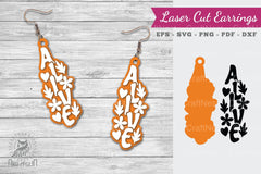 Alive Lasercut Earrings SVG Bundle - CraftNest - Digital Crafting and Art