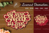All You Need Is Love Laser Cut Decoration Sign
