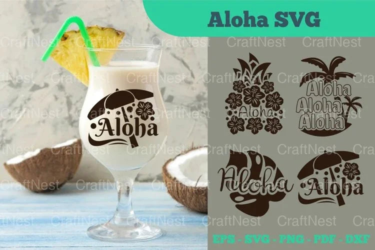 Aloha Summer Beach SVG Bundle - CraftNest - Digital Crafting and Art