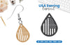 America Earring Lasercut SVG Bundle