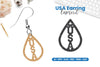 America Earring Lasercut SVG Bundle