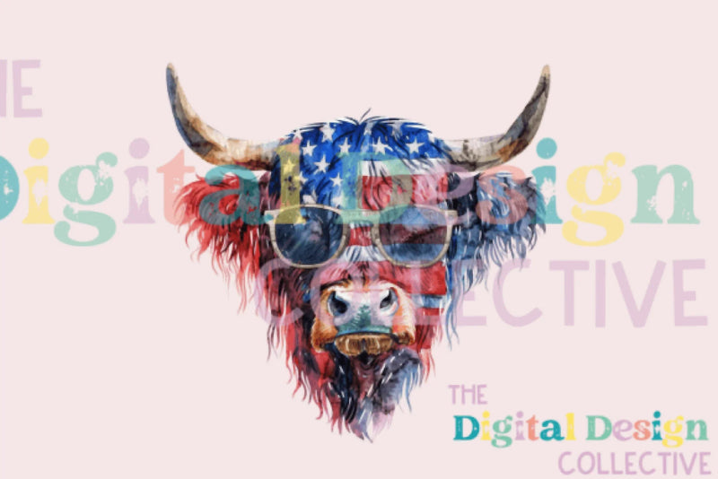 American Western 4th of July Cow Clipart Bundle - CraftNest - Digital Crafting and Art