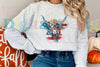 American Western 4th of July Cow Clipart Bundle