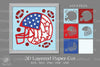 American Football 3D Paper Cut Clipart Bundle