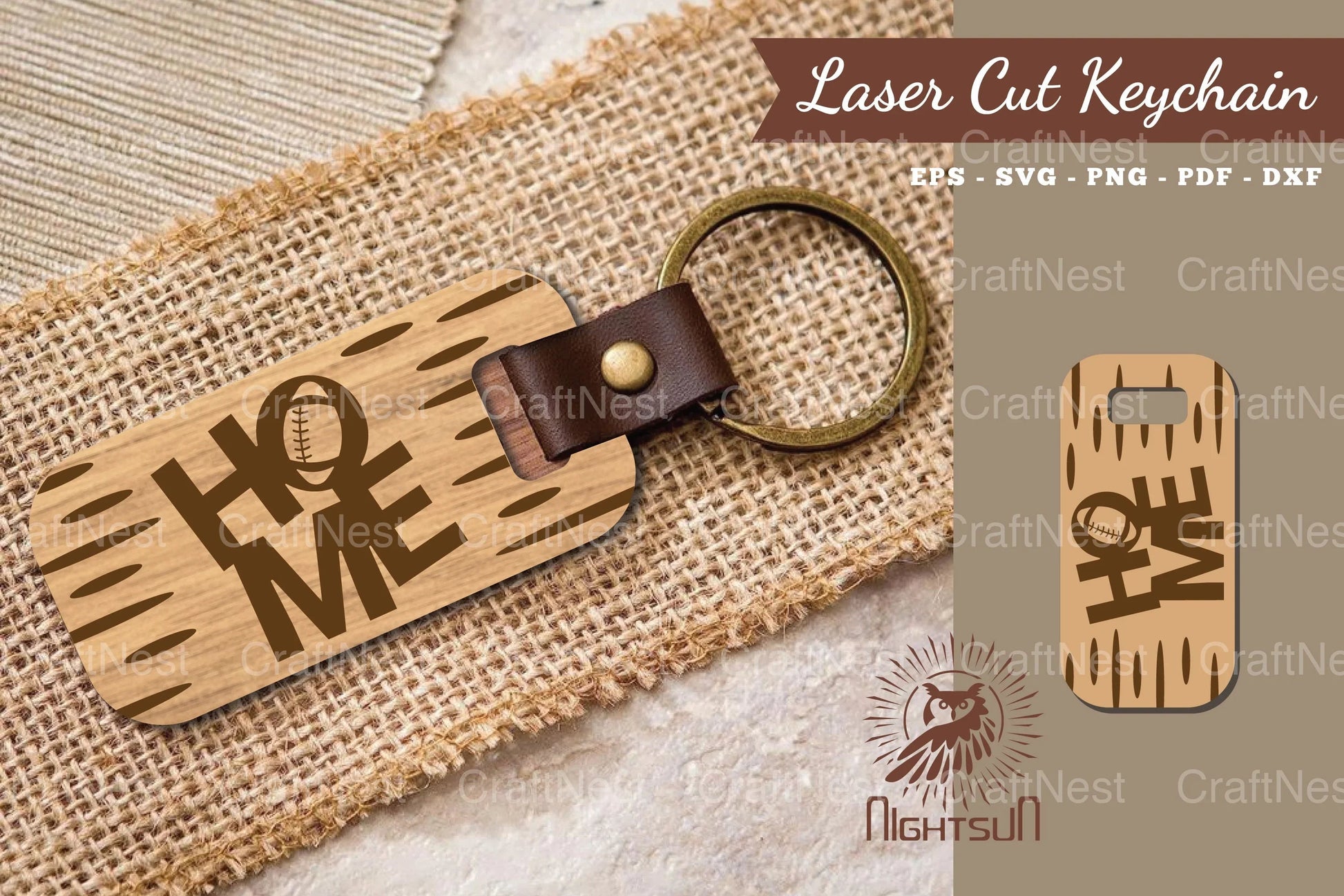 American Football Home Laser Cut Keychain Clipart Bundle - CraftNest - Digital Crafting and Art