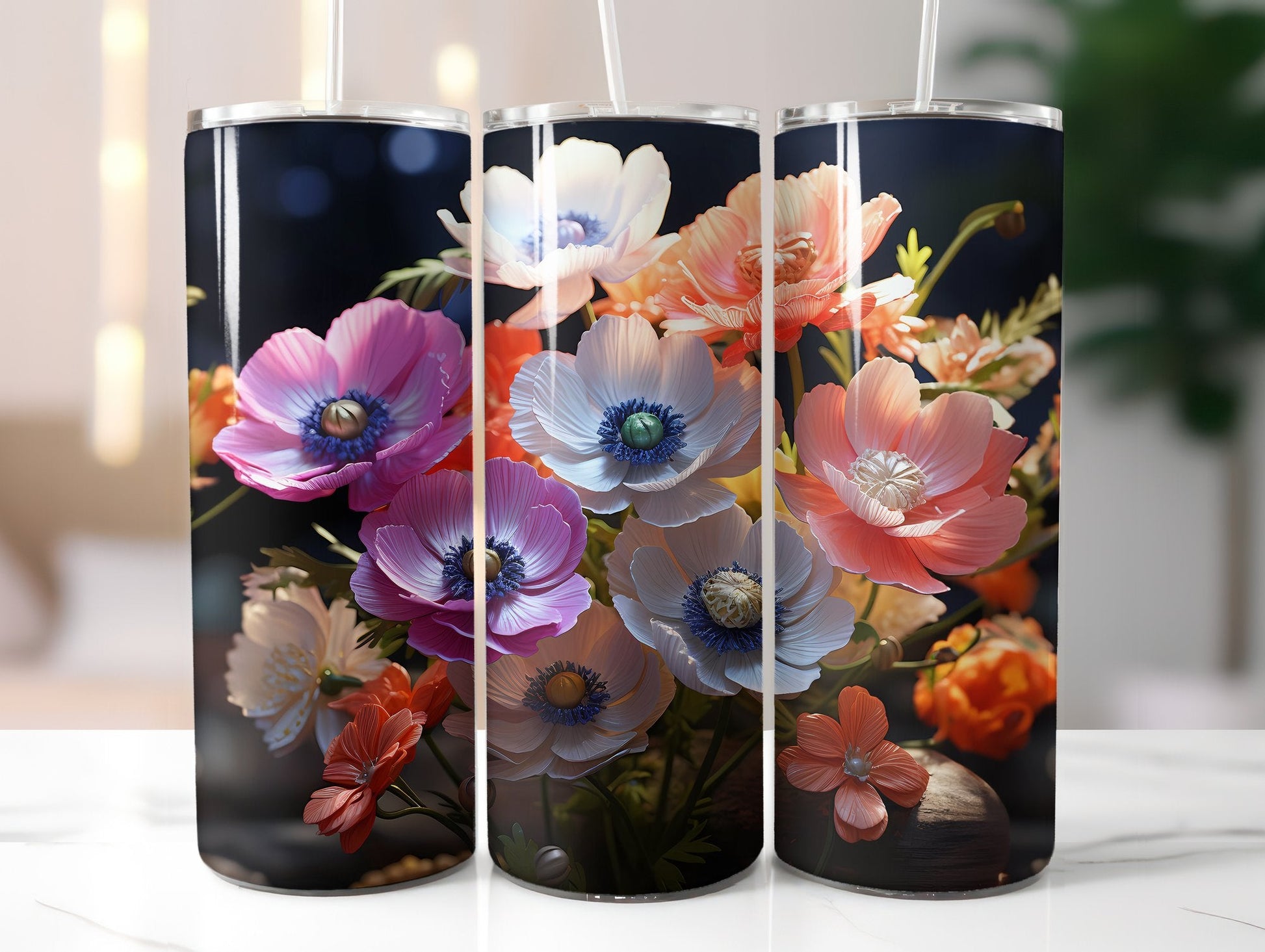Anemone Afterglow Tumbler Wrap - CraftNest
