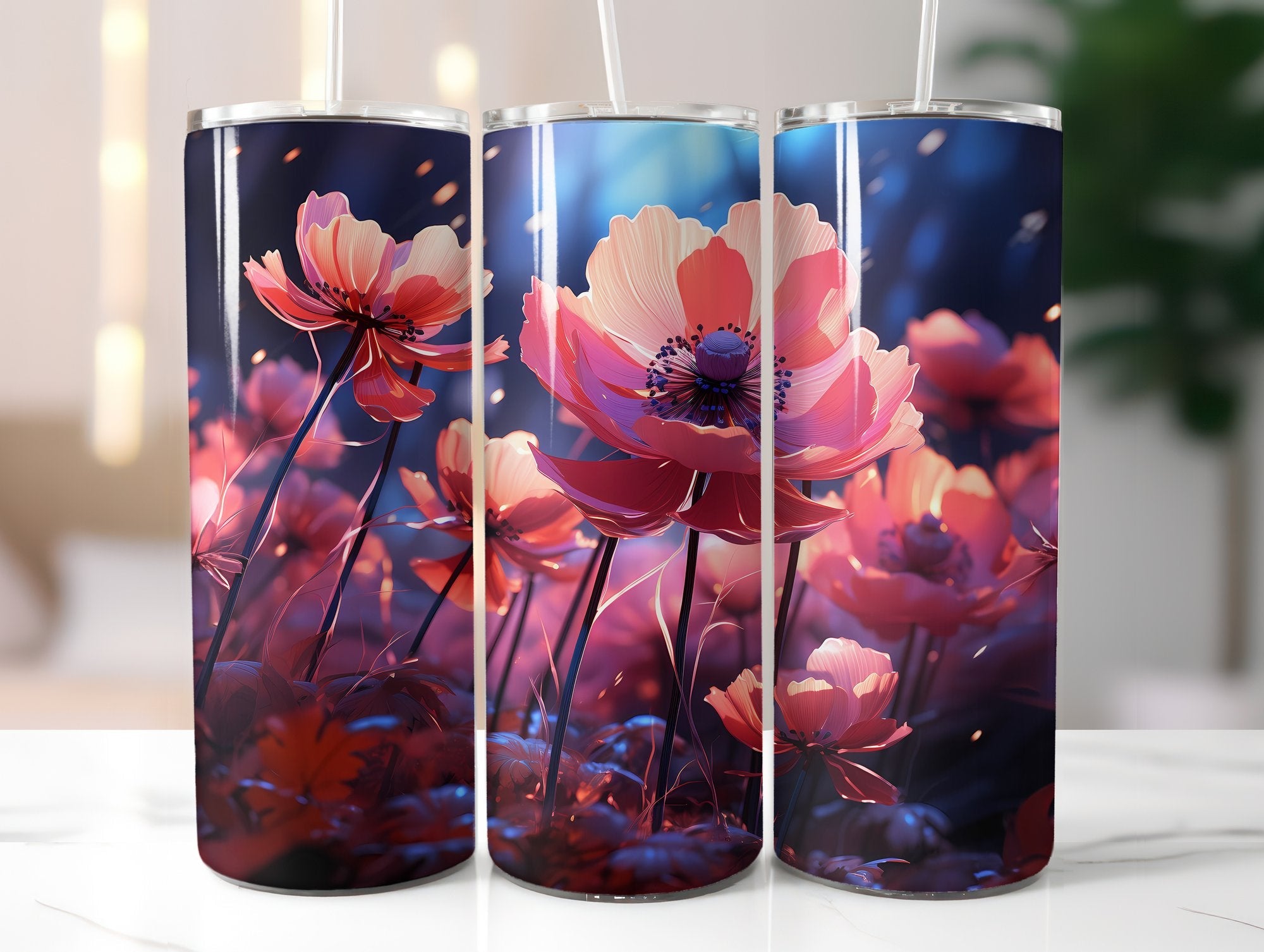 Anemone Afterglow Tumbler Wrap - CraftNest
