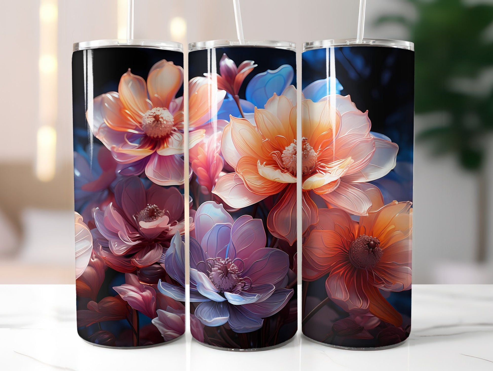 Anemone Afterglow Tumbler Wrap - CraftNest