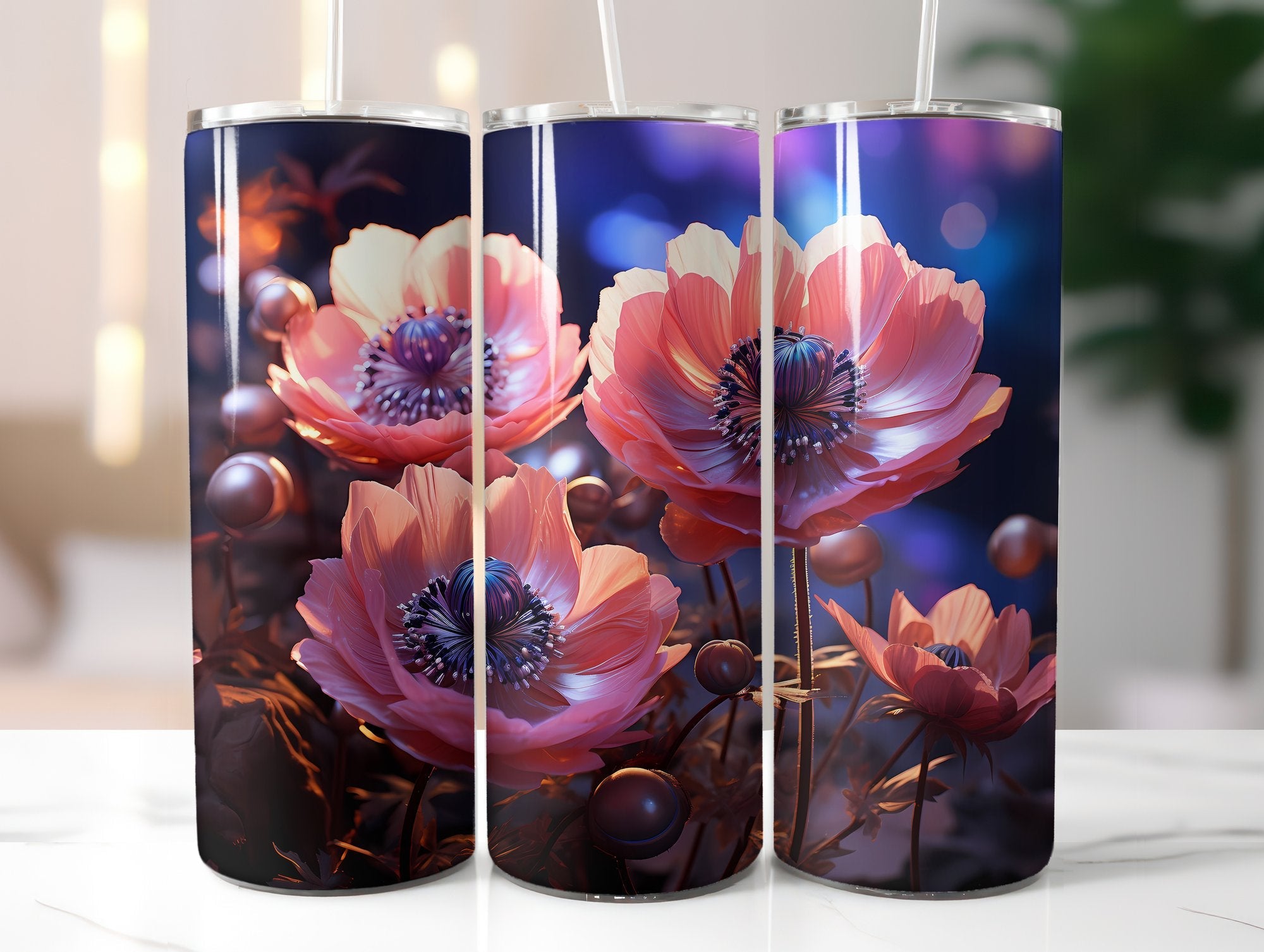 Anemone Afterglow Tumbler Wrap - CraftNest
