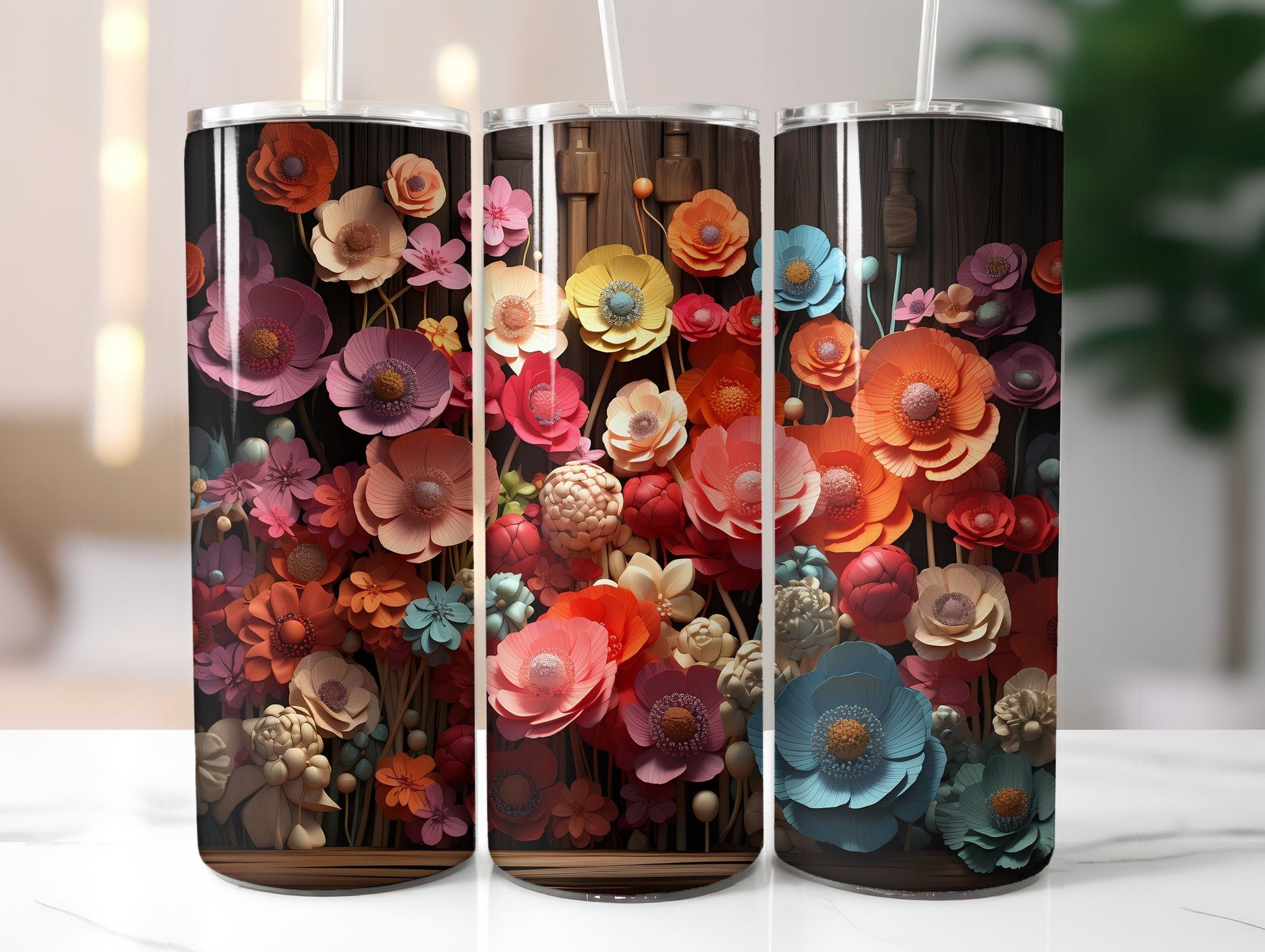 Anemone Afterglow Tumbler Wrap - CraftNest